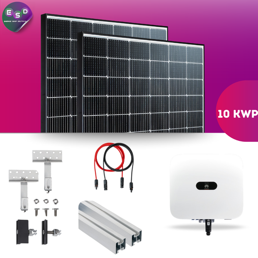 10 kWp PV-Anlage 24x Jinko 430Wp Bifazial Glas-Glas Black Frame