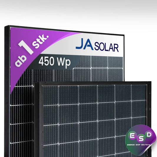 JA Solar 450Wp Bifazial Glas-Glas Black Frame