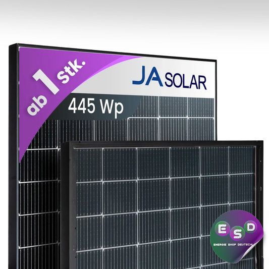 JA Solar 445Wp Bifazial Glas-Glas Black Frame