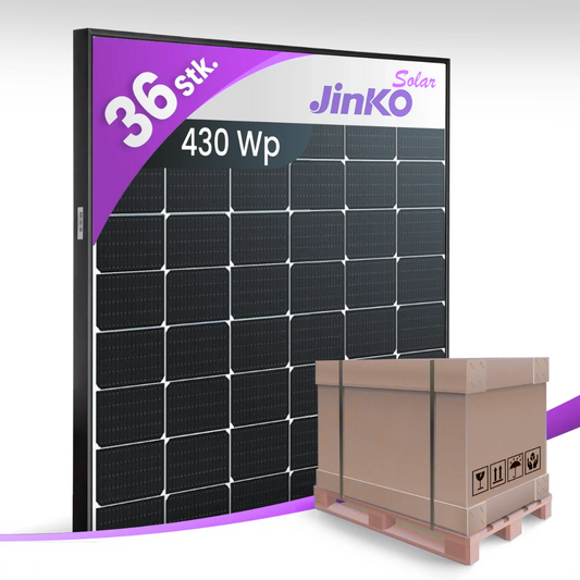 Jinko 430Wp Bifazial Black Frame (Palette 36 Stk.)