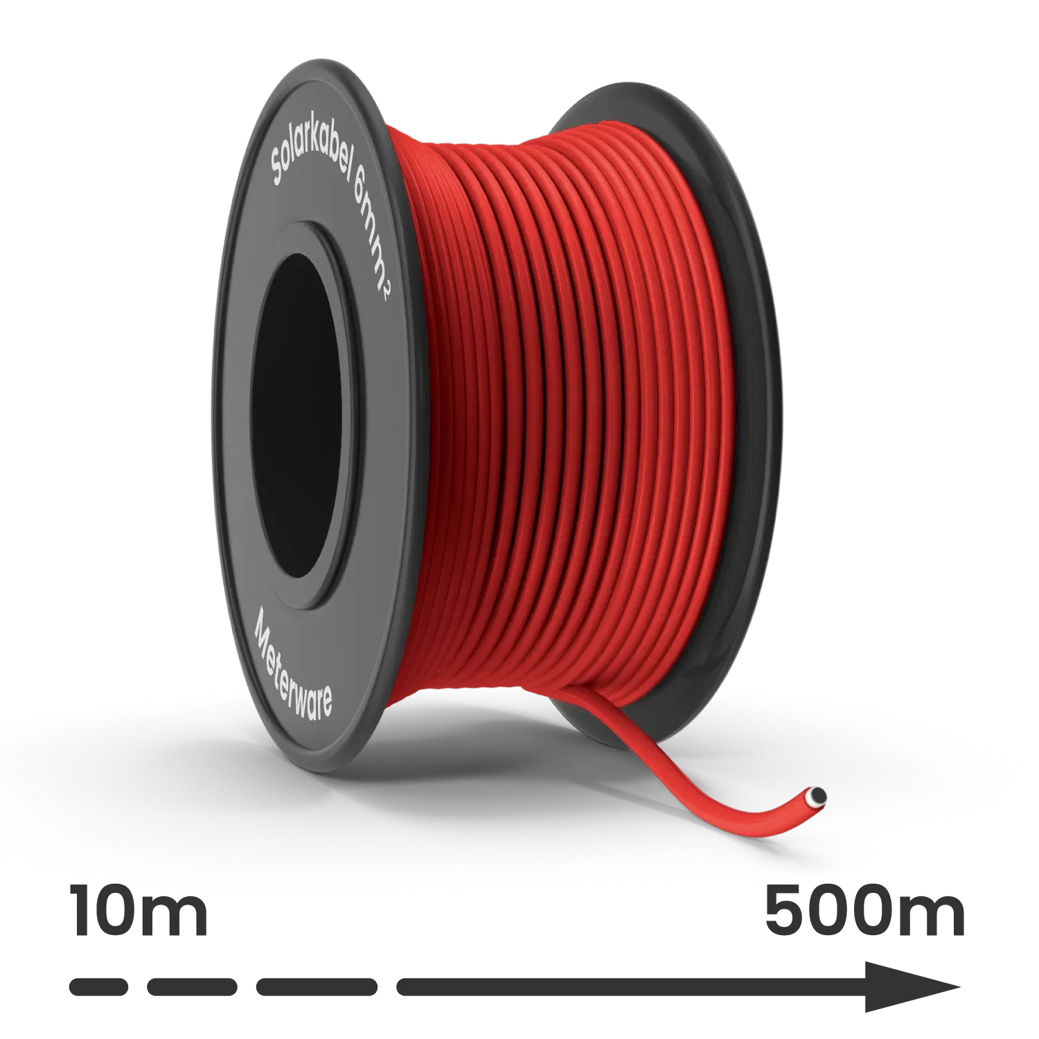 Solarkabel 6mm² H1Z2Z2-K rot (Meterware) | ZM6040 - Energie Shop Deutschland 