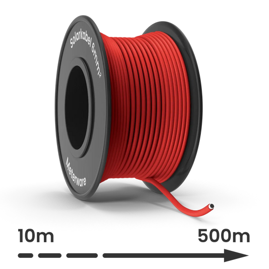 Solarkabel 6mm² H1Z2Z2-K rot (Meterware) | ZM6040 - Energie Shop Deutschland 