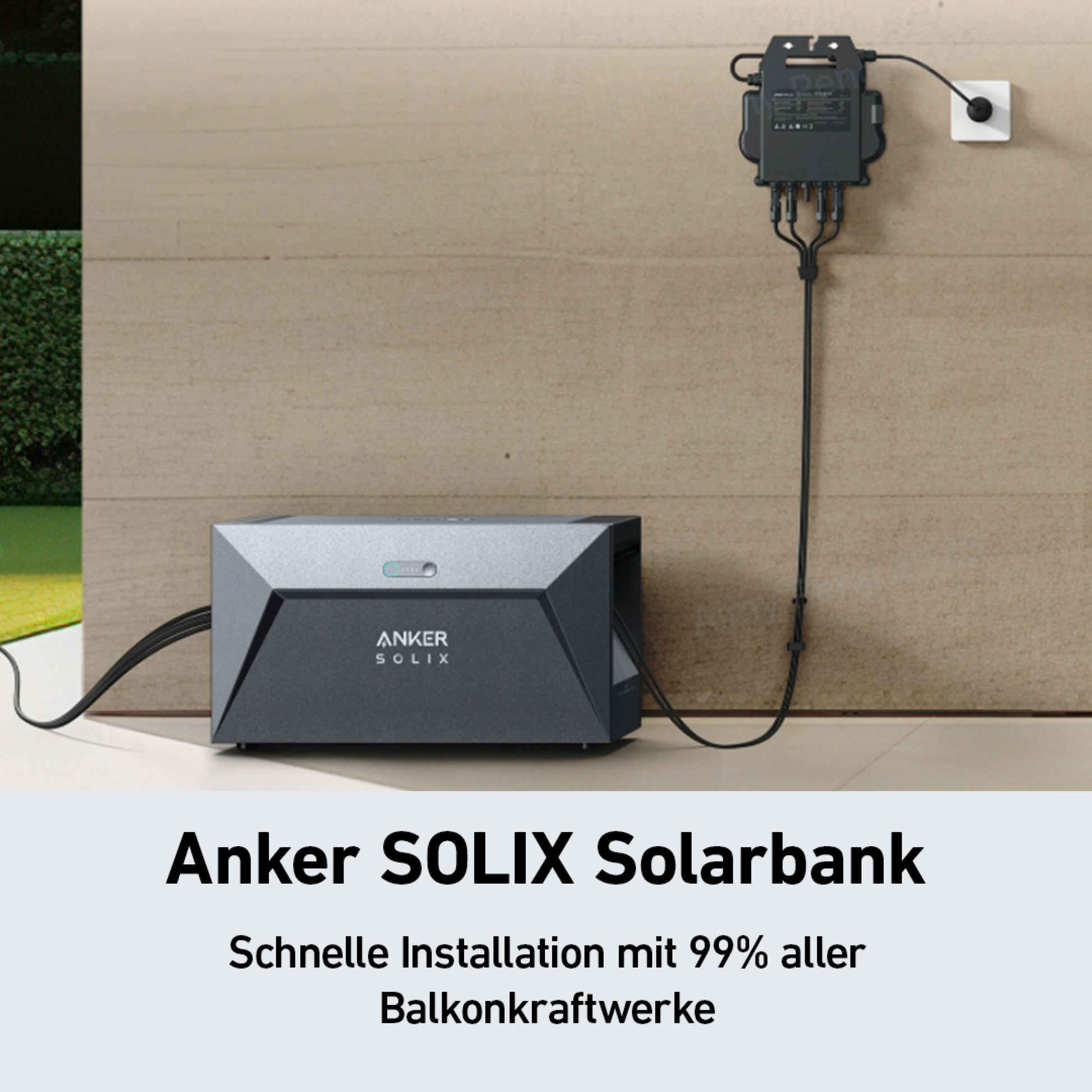 1780Wp Balkonkraftwerk 1,6kW Speicher 4x445Wp Aiko 2S Fullblack | PVST5243 - Energie Shop Deutschland 